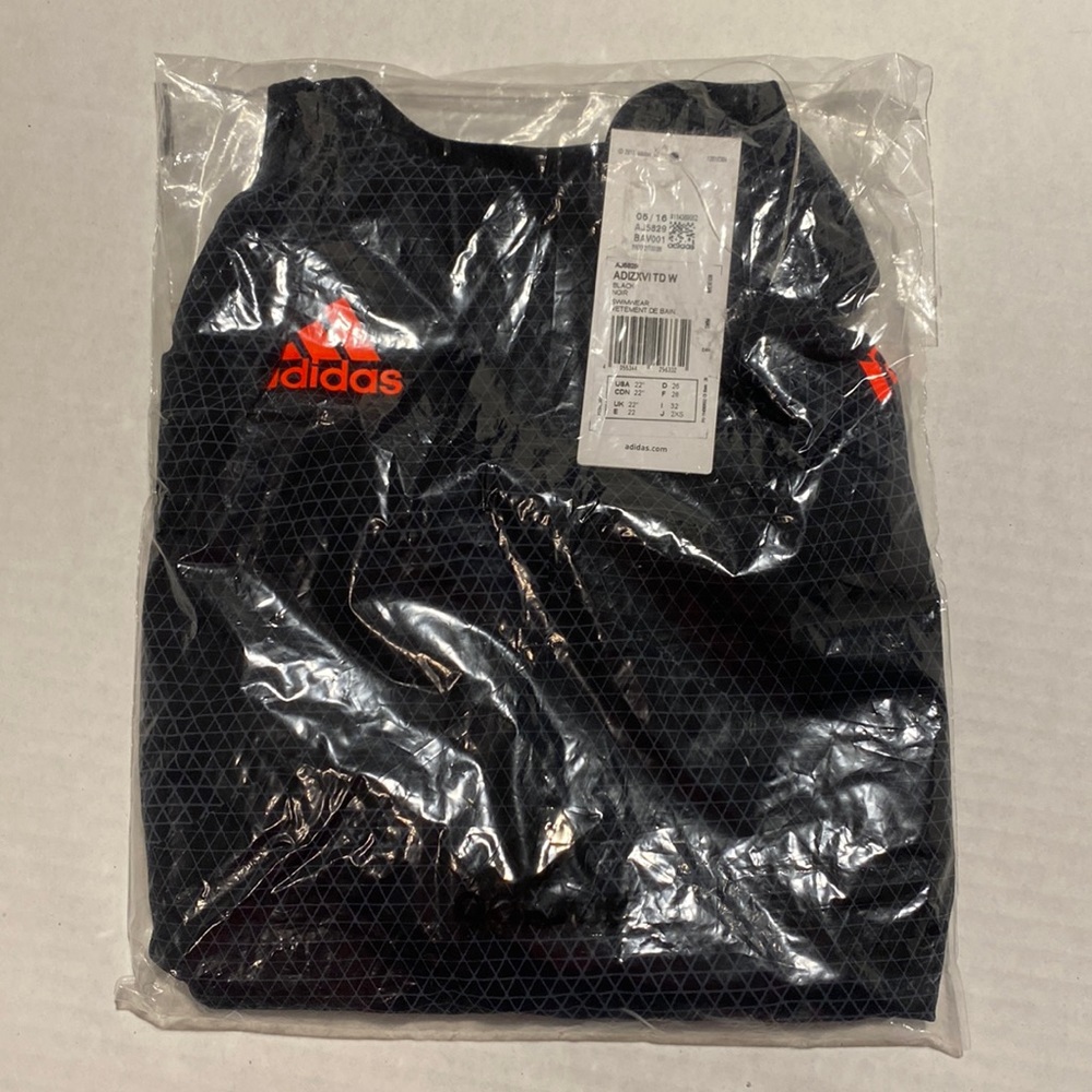 Adidas Techsuit, Size 22 (US), Black/orange